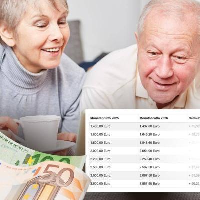 Pensionserhöhung & Steuerentlastung fix: So viel Geld kommt 2026 wirklich aufs Konto Pensionserhöhung & Steuerentlastung fix: So viel Geld kommt 2026 wirklich aufs Konto
