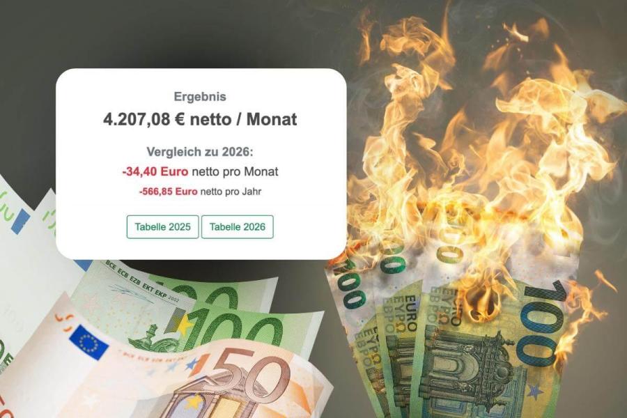 Trotz Steuerentlastung: Diese Personen bekommen weniger Netto ab 2026 Trotz Steuerentlastung: Diese Personen bekommen weniger Netto ab 2026