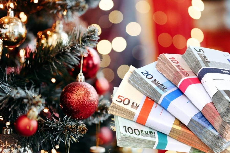 Weihnachten Euro Geld