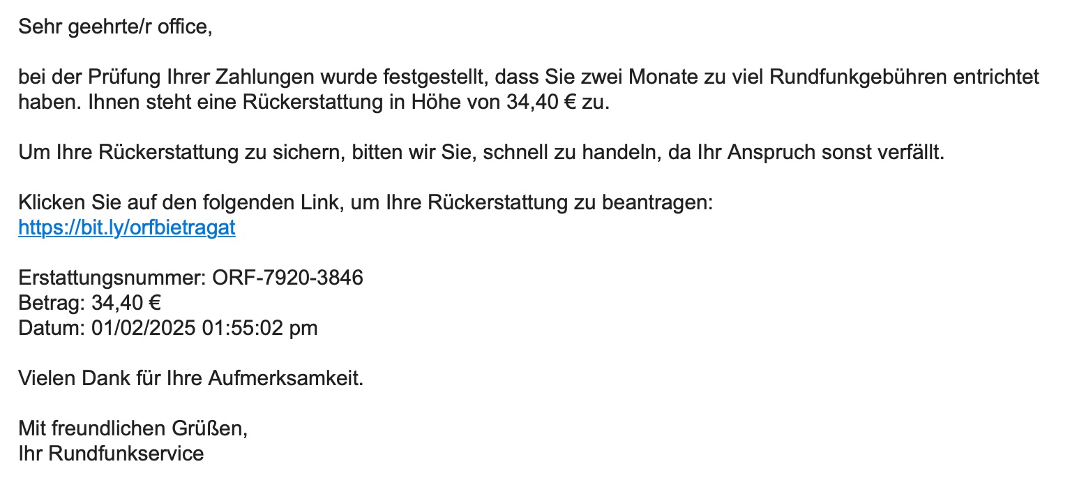 ORF-Beitrag - Phishing-Mails